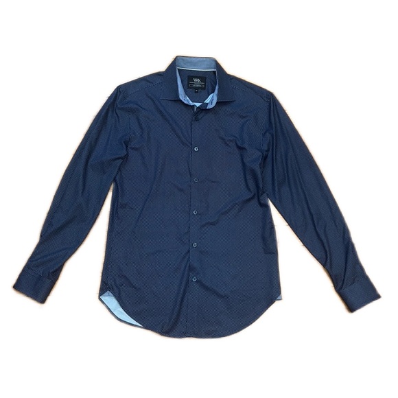 W.R.K Clothing Medalion 4 Way Stretch Button Down, size 15/Medium - Picture 3 of 11